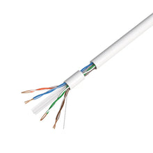 Load image into Gallery viewer, 1000' Cat6 Ethernet White Bulk Network Cable 23AWG 600Mhz UL Bare Solid Copper Wire UTP 1000' White