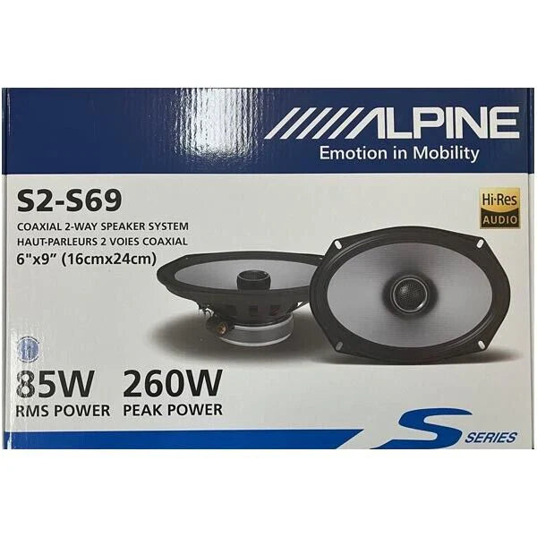 Alpine BBX-F1200 4 Channel Amp+ 4 Alpine SPE6090 6x9 Coaxial Speakers + Absolute KIT4 Amp Kit