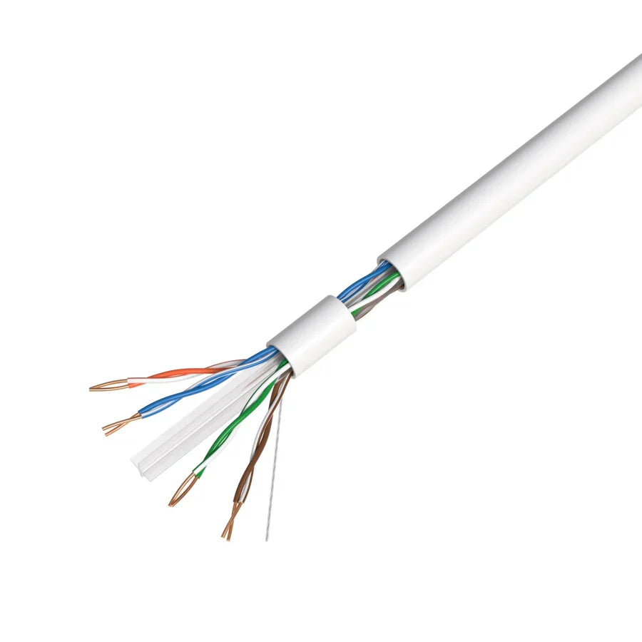 Absolute AEC1000WH 1000' Cat6 Ethernet White Bulk Network Copper Cable