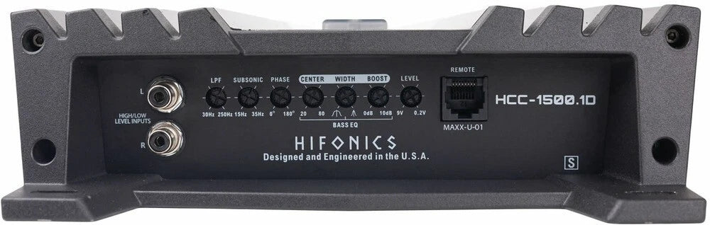 Hifonics HCC-1500.1D 1500W RMS Class D Monoblock Car Amplifier