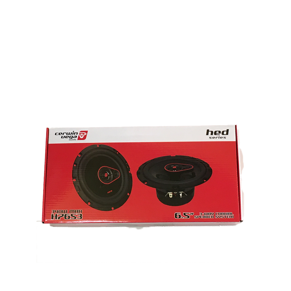 Cerwin Vega 3-Way Coaxial Speakers 6.5" 340 Watts + Honda Harness 72-7800