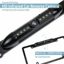 Load image into Gallery viewer, Cache Night Vision Car License Plate Rearview Black Camera