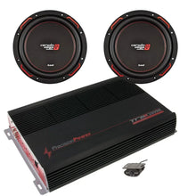 Load image into Gallery viewer, 2 Cerwin Vega H7124D 12" Subwoofers 1200W + TRAX1.2000D 2000W Amplifier