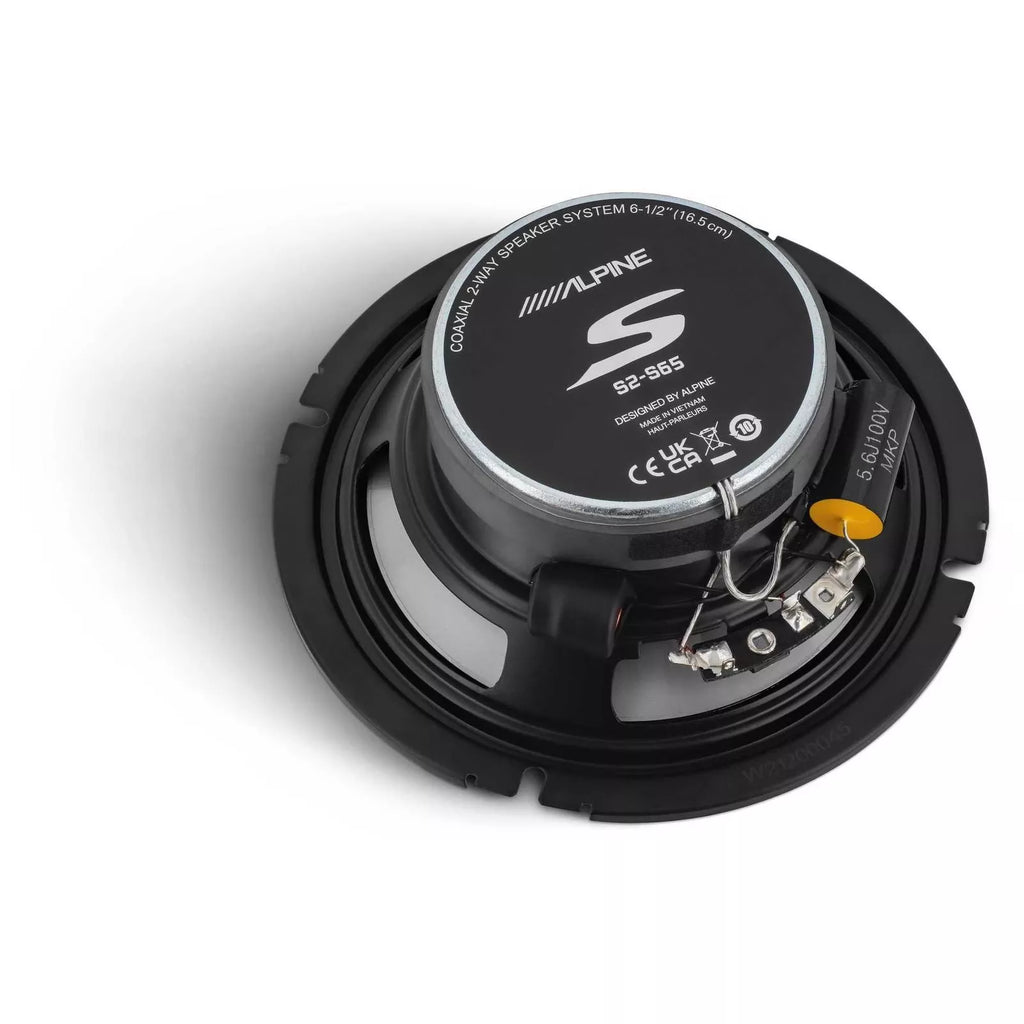 Alpine S2-S65C 6.5" Component + S2-S65 6.5" 2 Way Coaxial Car Speakers