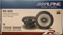 Load image into Gallery viewer, 2 Pair Alpine R-Series R2-S65 300 Watts 6.5" 2-Way Coaxial Car Audio Speakers