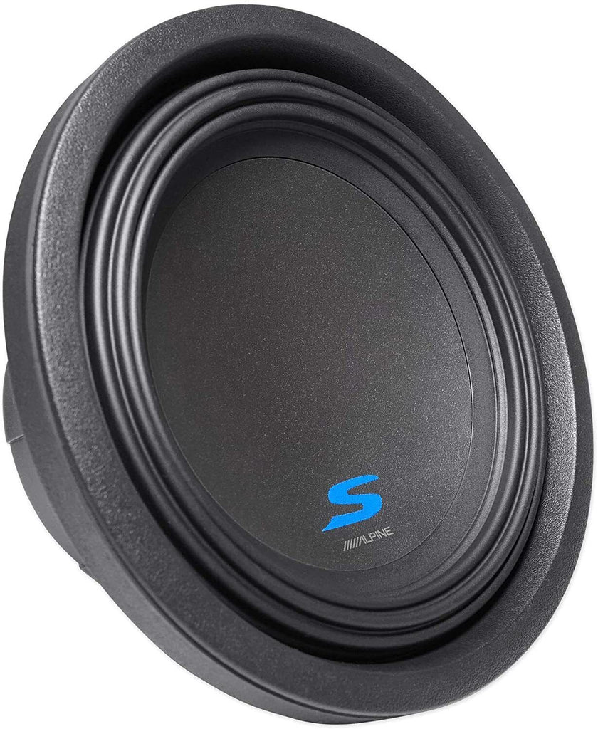Alpine S-W10D2 Car Subwoofer 1800W Max (600W RMS) 10" S-Series Dual 2 Ohm Car Subwoofer