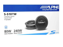 Load image into Gallery viewer, Alpine S-S10TW 240W S-Series 1" Silk Dome Tweeter Set