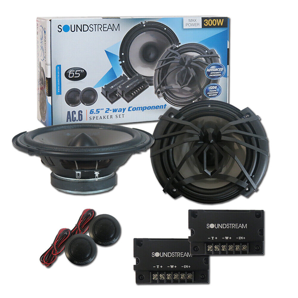 Soundstream AC.6 Arachnid Series 6.5" Component Set; 100w, 4-ohm