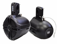 Load image into Gallery viewer, 2 Absolute MPS65B Marine RV 6.5" 200W RMS Wake Tower POD Enclosure Speaker