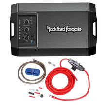Load image into Gallery viewer, Rockford Fosgate T400X2AD 2Channel 400W Class AD Compact Amplifier + Amp Kit