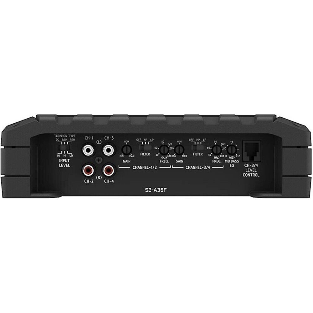 Alpine S2-A36F 600W Class-D 4-Channel Car Amplifier &2 Pair S2-S65 6.5" Coaxial Speakers & KIT10 Installation AMP Kit
