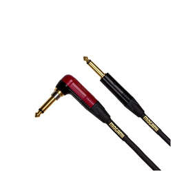 Mogami GOLD INST SILENT R 25 Gold Instrument Silent Straight to Right-Angle Cable - 25'