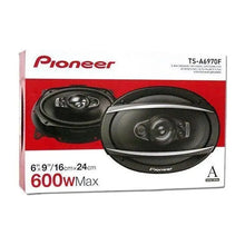 Load image into Gallery viewer, 2 Pairs Pioneer TS-A6970F 600W Max, 100W RMS 6" x 9" A-Series 5-Way Coaxial Car Speakers