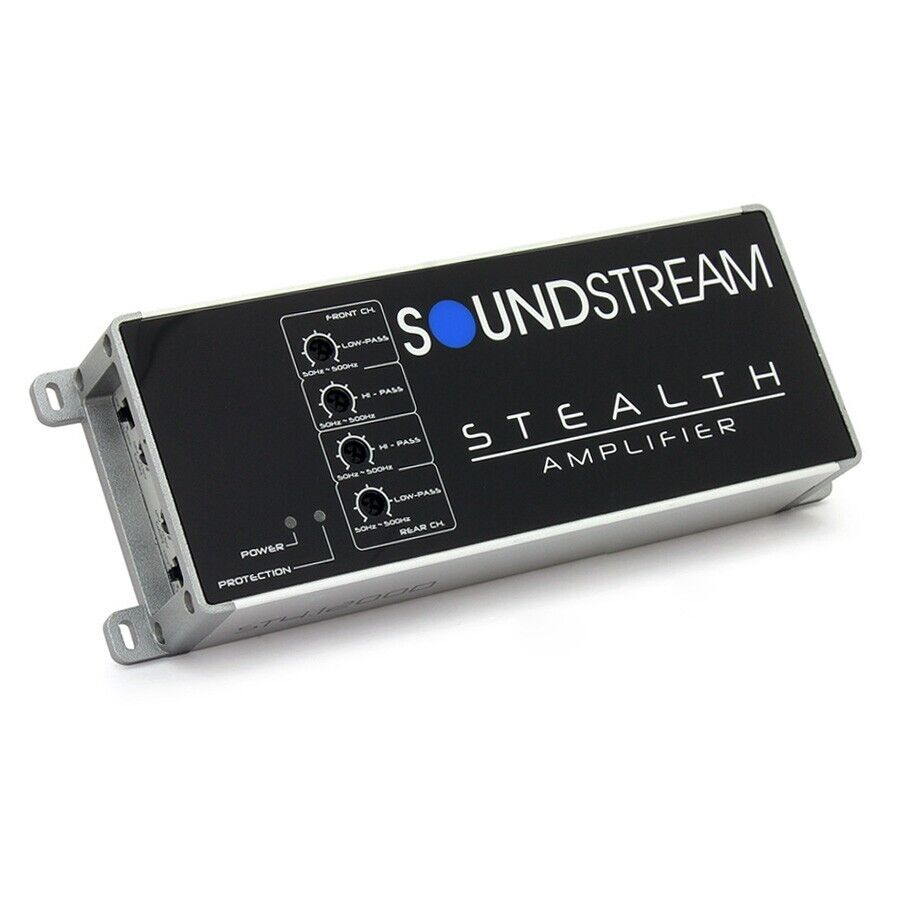 Soundstream ST4.1200D Stealth 1200W 4Channel Class D Motorcycle Car Audio Amplifier