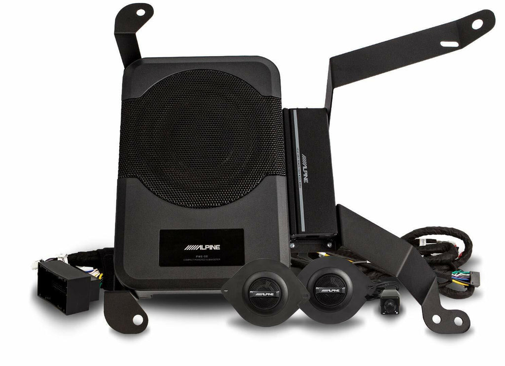 Alpine PSS-23WRA Powered Subwoofer Sound System 2018- Up Jeep Wrangler Unlimited