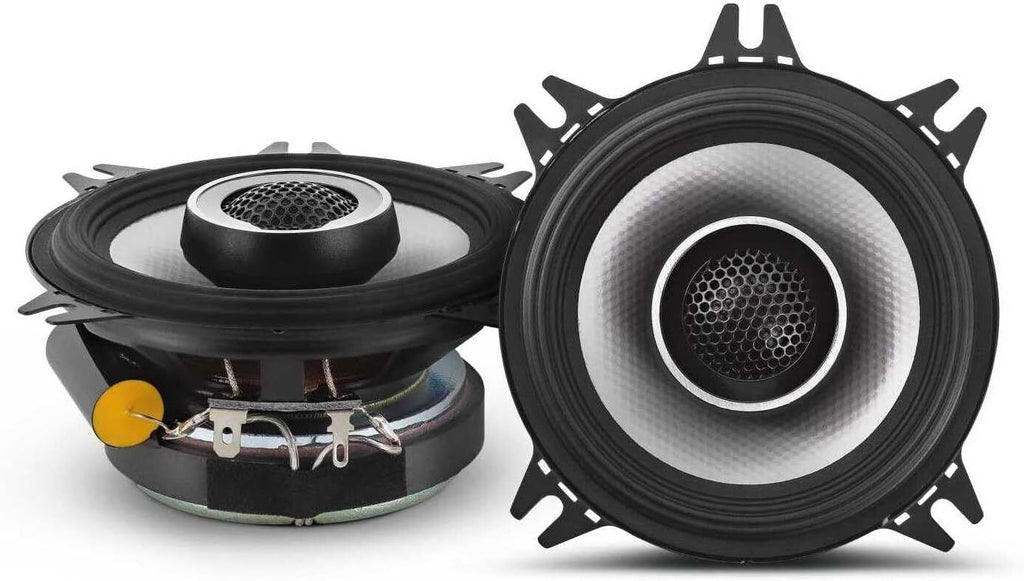 Alpine UTE-73BT Mech-less Digital Bluetooth & S2-S40 4" 140 Watts 2-Way Speakers & KIT10 Installation AMP Kit