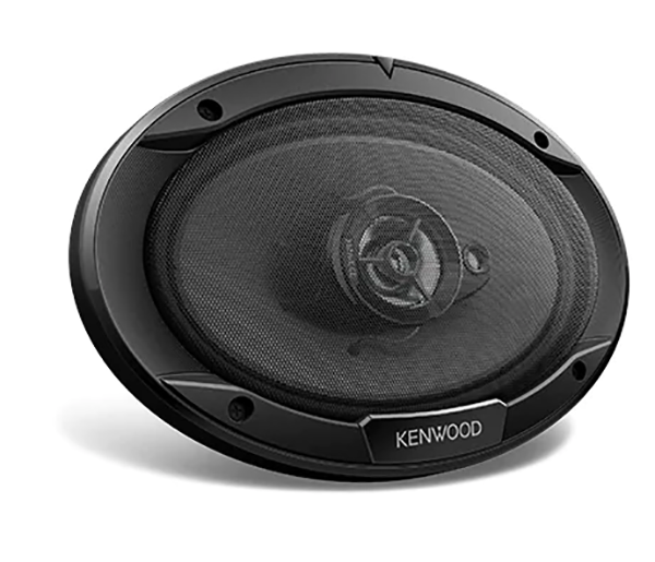 2 KENWOOD KFC-6966S 6"x 9" 3-WAY CAR AUDIO COAXIAL SPEAKERS + 2 x SPEAKER BOXES
