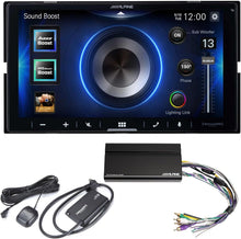 Load image into Gallery viewer, Alpine iLX-W670 2-DIN Car Stereo, KTA-450 PowerStack Amp + SiriusXM Tuner Bundle