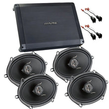 Load image into Gallery viewer, Alpine BBX-F1200 4CH Amplifier + 2 6x8" Speakers Fit 1999-2014 Ford F150