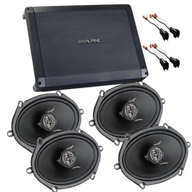 Alpine BBX-F1200 4CH Amplifier + 2 6x8