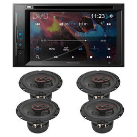 Pioneer AVH-241EX Double DIN DVD + 2 Pair H7653 6.5