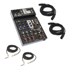 Load image into Gallery viewer, Peavey PV 6 BT 6 Channel Compact Mixing Mixer Console with Bluetooth + 1/4" &amp; XLR Cables