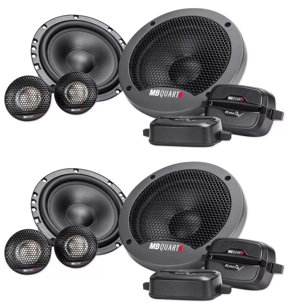 2 Pairs MB QUART FSB216 6.5" 280 Watt Car Audio Component Speakers