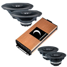 Load image into Gallery viewer, Diamond Audio MICRO4V2 600W Amplifier + MP654 6.5” and MP694 6x9" PRO Full-Range Horn Speakers