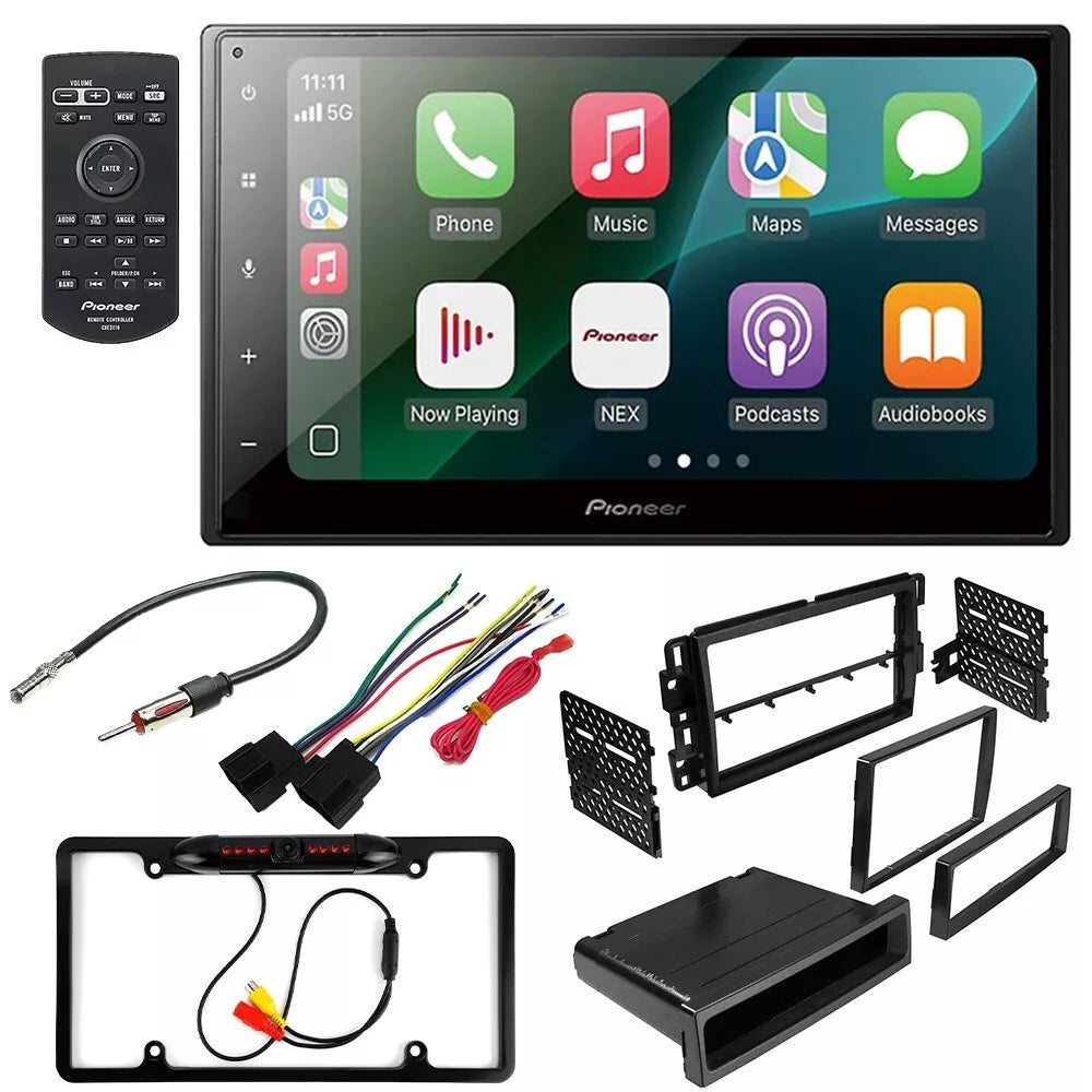 Pioneer DMH-1800NEX 6.8" Double DIN Multimedia Receiver + Kit Fit 07-13 GMC Sierra 1500