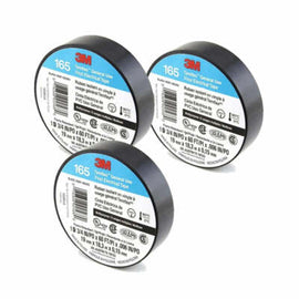 3M Temflex Vinyl Electrical Tape 1700/165 3/4 in x 60 ft Black 1.5 core 3 Count