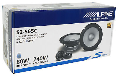 Alpine S2-S65C - Next-Generation S-Series 6.5" Component Speaker Set