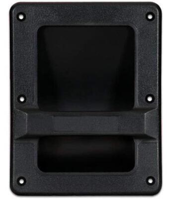 MR DJ HND86 8.3" X 6.5" Speaker Cabinet Plastic Bar Handles Black Recessed Heavy Duty