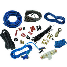 Load image into Gallery viewer, Absolute KIT4BL Blue Marine 4 Gauge 2000W Boat Amplifier Complete Installation Amp Kit Power Wiring