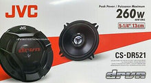 Load image into Gallery viewer, JVC CS-DR521 520W Peak (80W RMS) 5.25'' DRVN Series 2-Way Coaxial Car Speakers