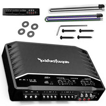 Load image into Gallery viewer, Rockford Fosgate R-300X4 300W 4-Channel Class D Amplifier + 4 Gauge Amp Kit