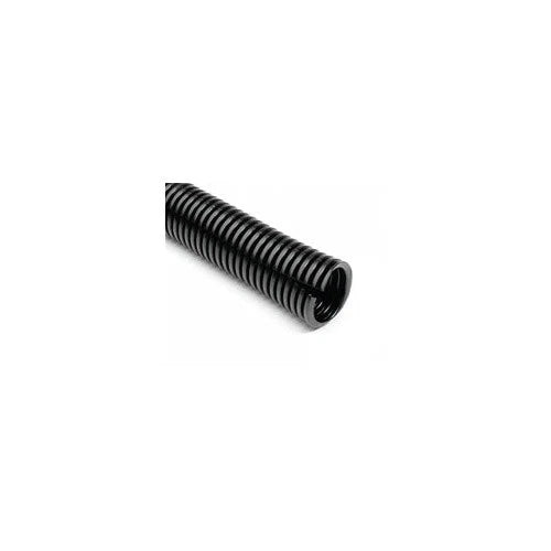 1/2" x 100' Flexible Corrugated Black LDPE NON Split Tubing Wire Loom