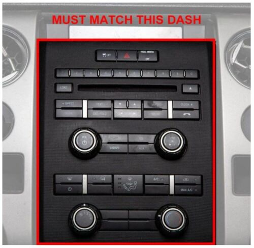 Car Stereo Installation Kit Compatible Fit Ford F150 2009 – 2012 In-Dash Mounting Kit Antenna, and Harness for Double Din Radio Receivers