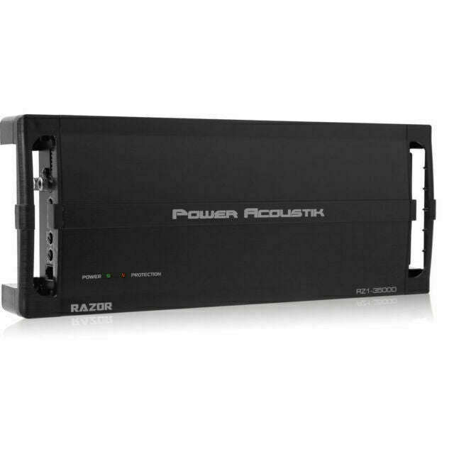 Power Acoustik RZ1-3500D RAZOR Series Monoblock Amplifier + 8 Gauge AMP Kit