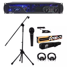 Load image into Gallery viewer, Peavey IPR2 7500 2-channel 7500W Lightweight Power Amplifier +MSP1 Mic System + 2 PV 25' Cables
