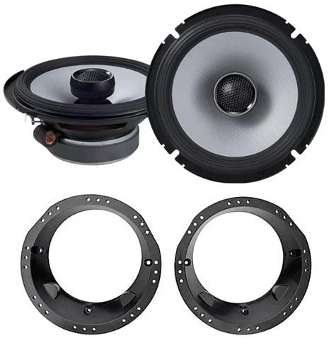 Alpine S2-S65  6.5" Type S Series 2-Way Coaxial Car Speakers Fits 1998-2013 Harley Davidson Alpine S Factory Speaker Replacement Kit