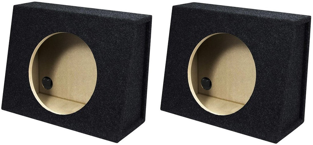 2 New Single 12" Reg Cab Truck Subwoofer Sealed Enclosure Stereo Bass Sub Box