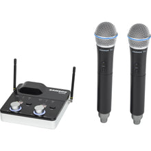 Load image into Gallery viewer, Samson SWC288MHQ8-D 288m Handheld Dual-Channel Wireless Handheld Microphone System