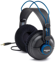 Load image into Gallery viewer, Samson SR970 Professional Studio Reference Headphones Closed Back Design with 50mm Premium Drivers (Blue)