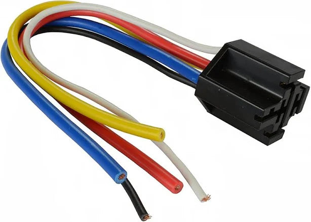2 Absolute 12V 30/40 Amp SPDT Automotive Marine Bosch / Tyco Style 5 Pin Relay + Harness Socket