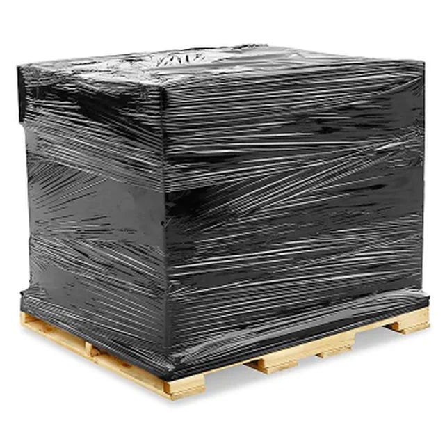 18" x 1500sq' 80 Ga 4 Rolls Pallet Wrap Stretch Film  Shrink Wrap Black