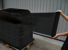 Load image into Gallery viewer, 18" x 1500' 80 Ga 4 Rolls Pallet Wrap Stretch Film Hand Shrink Wrap 1500FT Black