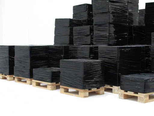 18" x 1500sq' 80 Ga 4 Rolls Pallet Wrap Stretch Film  Shrink Wrap Black