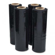Load image into Gallery viewer, 18" x 1500' 80 Ga 4 Rolls Pallet Wrap Stretch Film Hand Shrink Wrap 1500FT Black