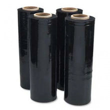 Load image into Gallery viewer, Absolute 4 BLACK 18"x 1500 FT Roll 80 Gauge Thick Stretch Packing Wrap Pallet Shrink Film