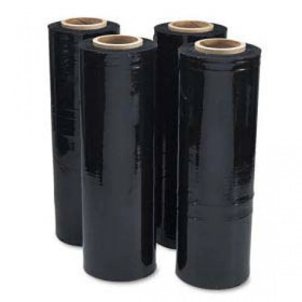 American Terminal 4 hand stretch film shrink wrap black pallet wrap 18" 1500 sq ft. 80g